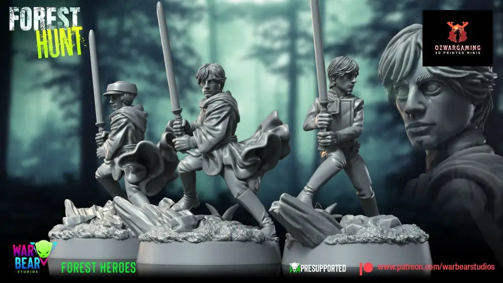 Forest Hunt Farmboy | Warbear Studios 28mm SciFi Wargaming Miniatures Role Playing Miniatures