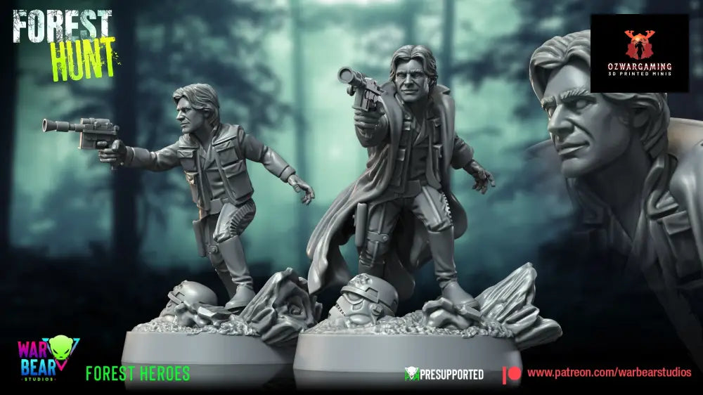 Forest Hunt Scruffy Smuggler | Warbear Studios 28mm SciFi Wargaming Miniatures Role Playing Miniatures