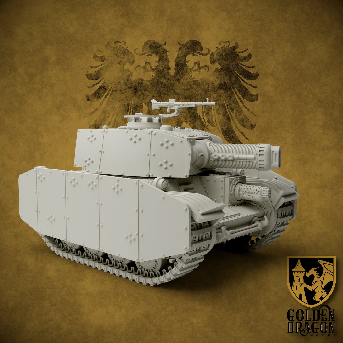 Holy Roman Empire 38M Franz Joseph Battle Tank | Golden Dragon Games Weird WW2 Role Playing Miniatures