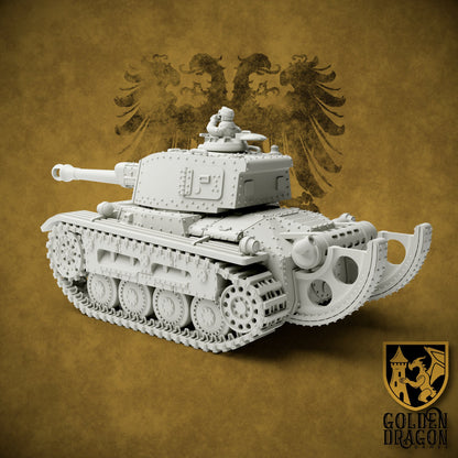 Holy Roman Empire 38M Franz Joseph Battle Tank | Golden Dragon Games Weird WW2 Role Playing Miniatures