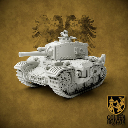 Holy Roman Empire 38M Franz Joseph Battle Tank | Golden Dragon Games Weird WW2 Role Playing Miniatures