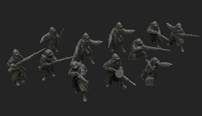 Soviet Winter War Squad | Propylene Foliescu 28mm WW2 Wargaming Miniatures Role Playing Miniatures