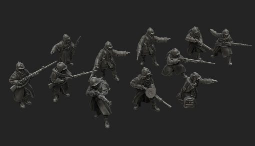 Soviet Winter War Squad | Propylene Foliescu 28mm WW2 Wargaming Miniatures Role Playing Miniatures