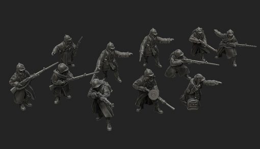 Soviet Winter War Squad | Propylene Foliescu 28mm WW2 Wargaming Miniatures