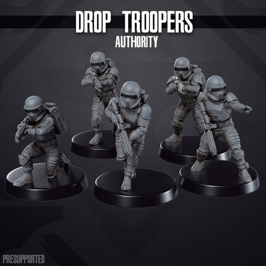 Space Wars: Authority Drop Troopers | Skullforge Studios 32mm Wargaming Miniatures Role Playing Miniatures