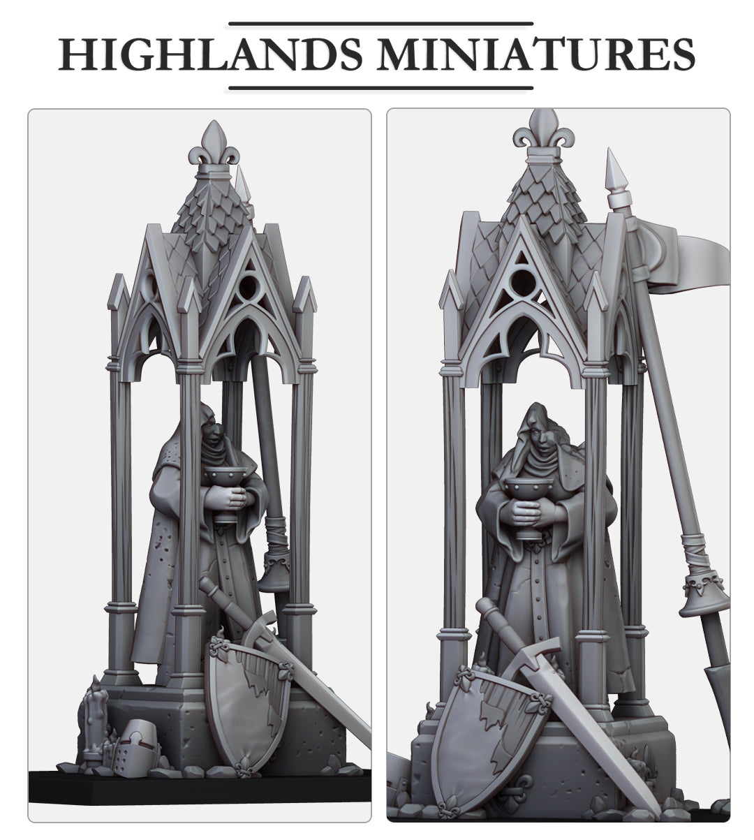 Kingdom Of Gallia Unit Filler 1 | Highlands Miniatures 28/32mm Fantasy Wargaming Miniatures Role Playing Miniatures