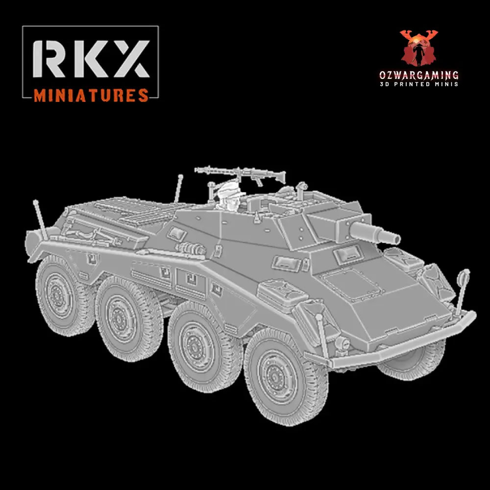German SDKFZ 234/3 | RKX Miniatures 28mm WW2 Wargaming Miniatures Role Playing Miniatures