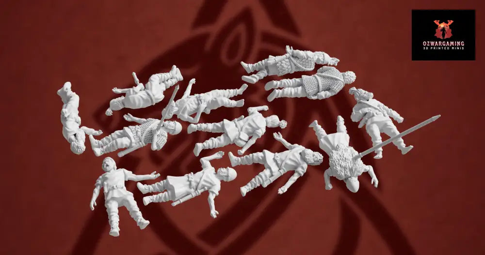 Germanic Tribes Casualties | 3D Breed 28mm Ancients Wargaming Miniatures Role Playing Miniatures