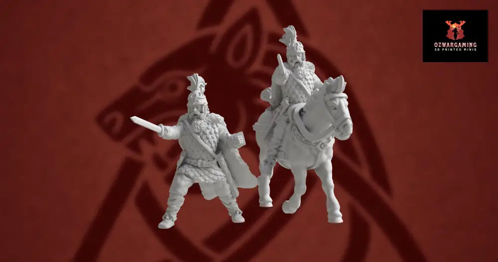 Germanic Tribes Chieftain | 3D Breed 28mm Ancients Wargaming Miniatures Role Playing Miniatures