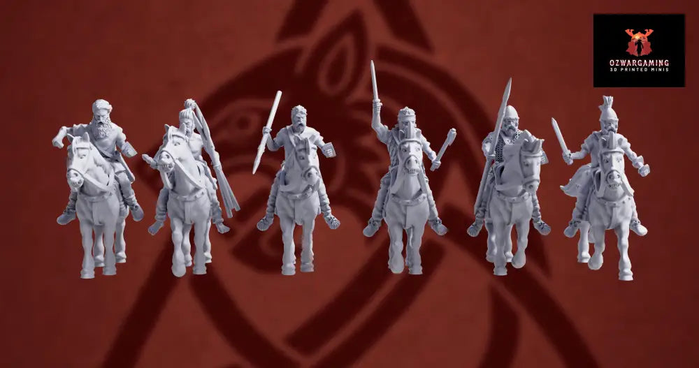 Germanic Tribes Riders 3 | 3D Breed 28mm Ancients Wargaming Miniatures Role Playing Miniatures