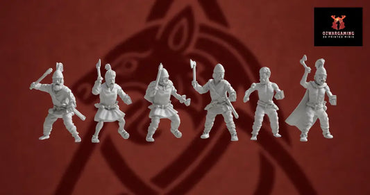 Germanic Tribes Warriors Axe | 3D Breed 28mm Ancients Wargaming Miniatures Role Playing Miniatures