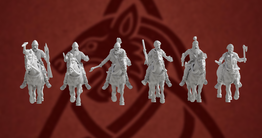 Germanic Tribes Riders 1 | 3D Breed 28mm Ancients Wargaming Miniatures Role Playing Miniatures