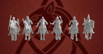 Germanic Tribes Riders 2 | 3D Breed 28mm Ancients Wargaming Miniatures Role Playing Miniatures