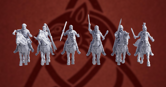 Germanic Tribes Riders 3 | 3D Breed 28mm Ancients Wargaming Miniatures Role Playing Miniatures