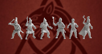 Germanic Tribes Warriors Axe | 3D Breed 28mm Ancients Wargaming Miniatures Role Playing Miniatures
