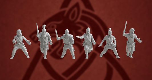Germanic Tribes Warriors Sword | 3D Breed 28mm Ancients Wargaming Miniatures Role Playing Miniatures
