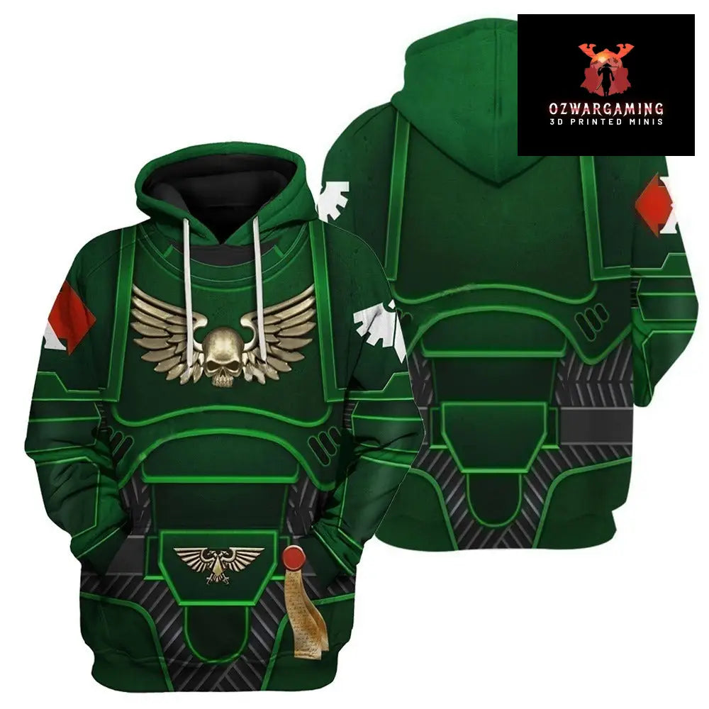 Gloomy Angels | Grimark Space Wars Digital Print Sweatsuits Hoodies Gloomy Angel - Green Sweatshirt / XS