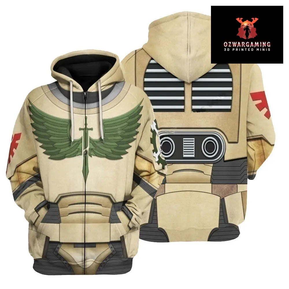 Gloomy Angels | Grimark Space Wars Digital Print Sweatsuits Hoodies Gloomy Angel - Pale Yellow Zipper / XS