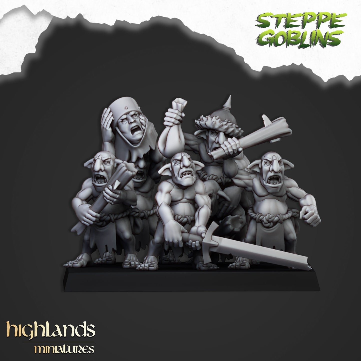 Steppe Goblors | Highlands Miniatures 28/32mm Fantasy Wargaming Miniatures Role Playing Miniatures
