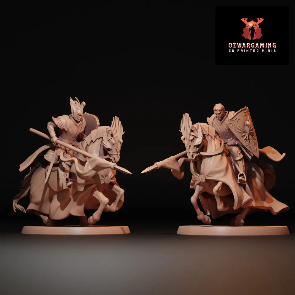 Golden Swan Knight Cavalry | Navarrete Studios 25mm Fantasy Wargaming Miniatures