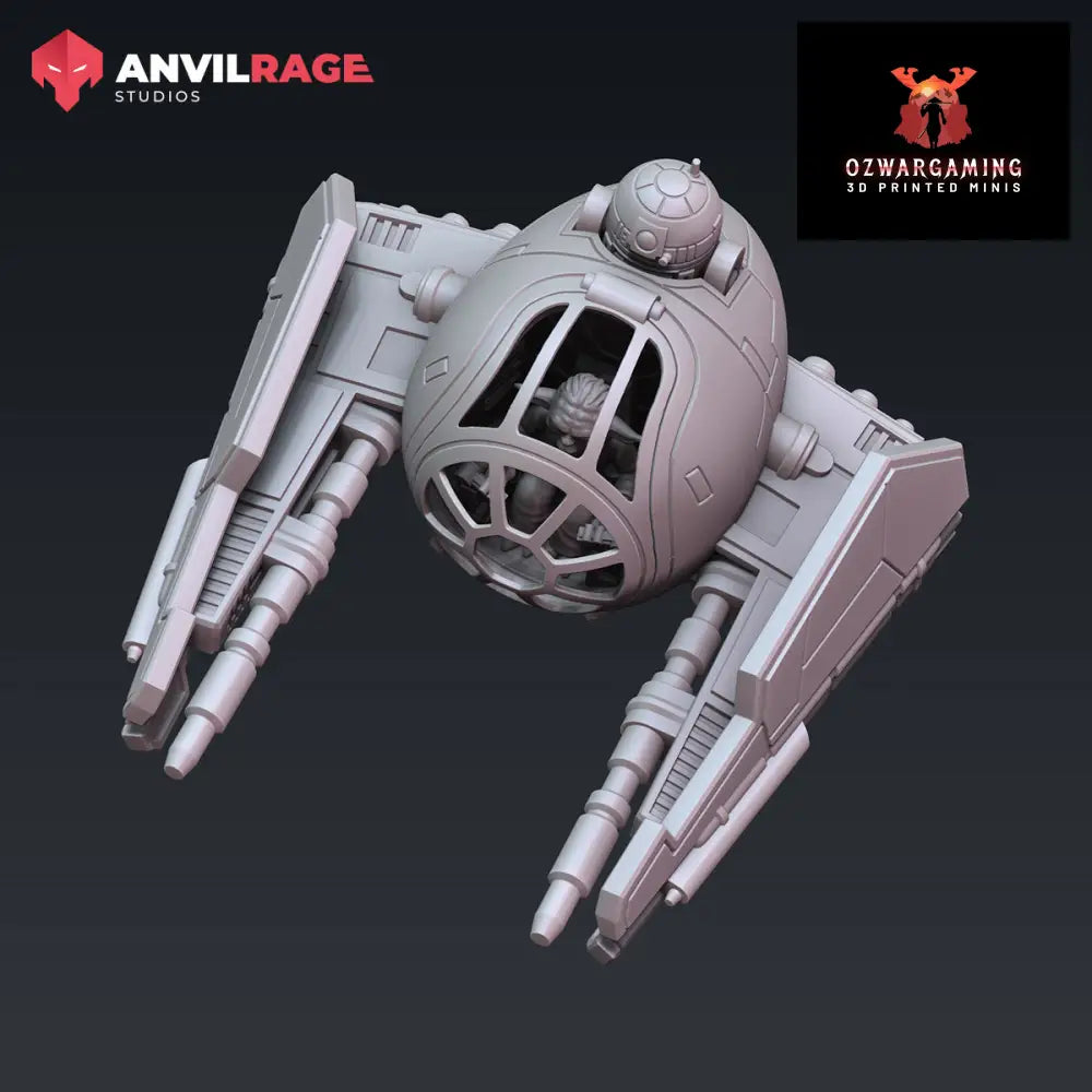 Grandmaster’s Starfighter | Anvilrage Galactic SciFi Miniatures 32mm 1/47 Legion Scale Role Playing Miniatures