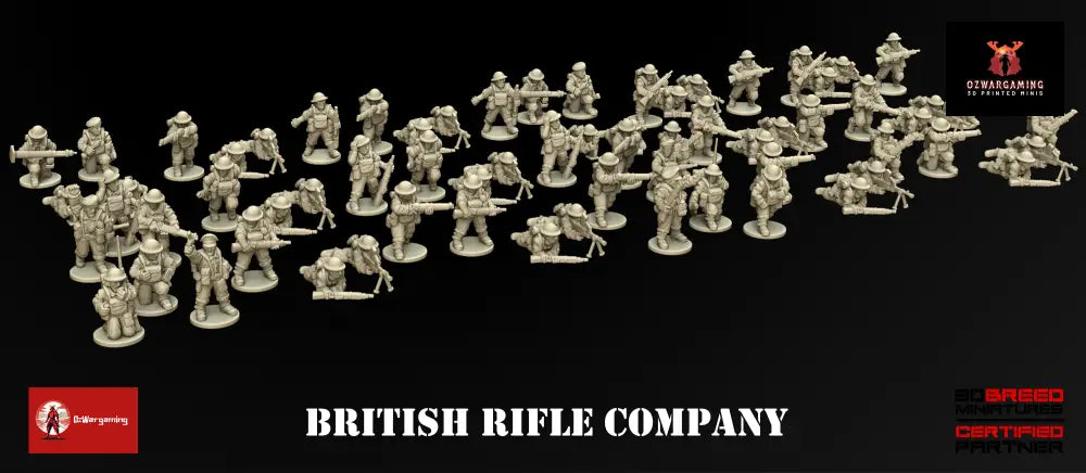 Great Britain Rifle Company | 3DBreed 15mm WW2 Wargaming Miniatures Role Playing Miniatures