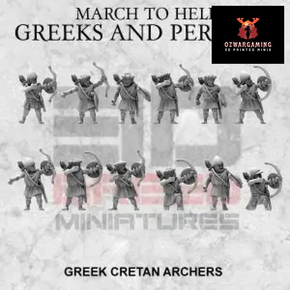 Greek Cretan Archers | 3DBreed 15mm Wargaming Miniatures Role Playing Miniatures