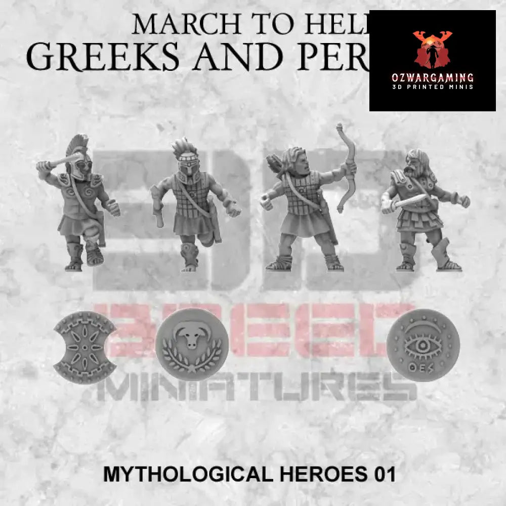 Greek Heroes | 3DBreed 15mm Wargaming Miniatures Role Playing Miniatures
