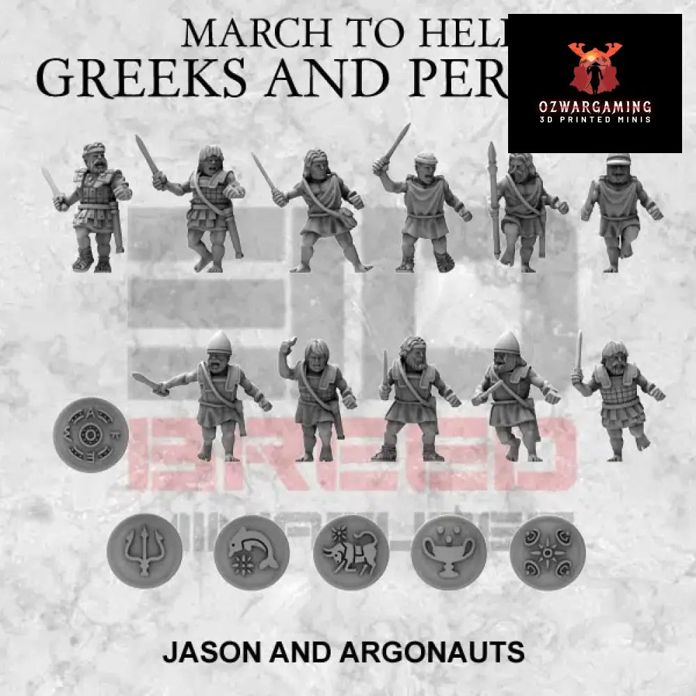 Greek Jason & Argonauts | 3DBreed 15mm Wargaming Miniatures Role Playing Miniatures