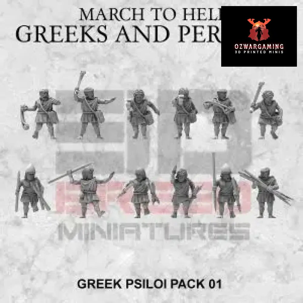 Greek Psiloi | 3DBreed 15mm Wargaming Miniatures Role Playing Miniatures