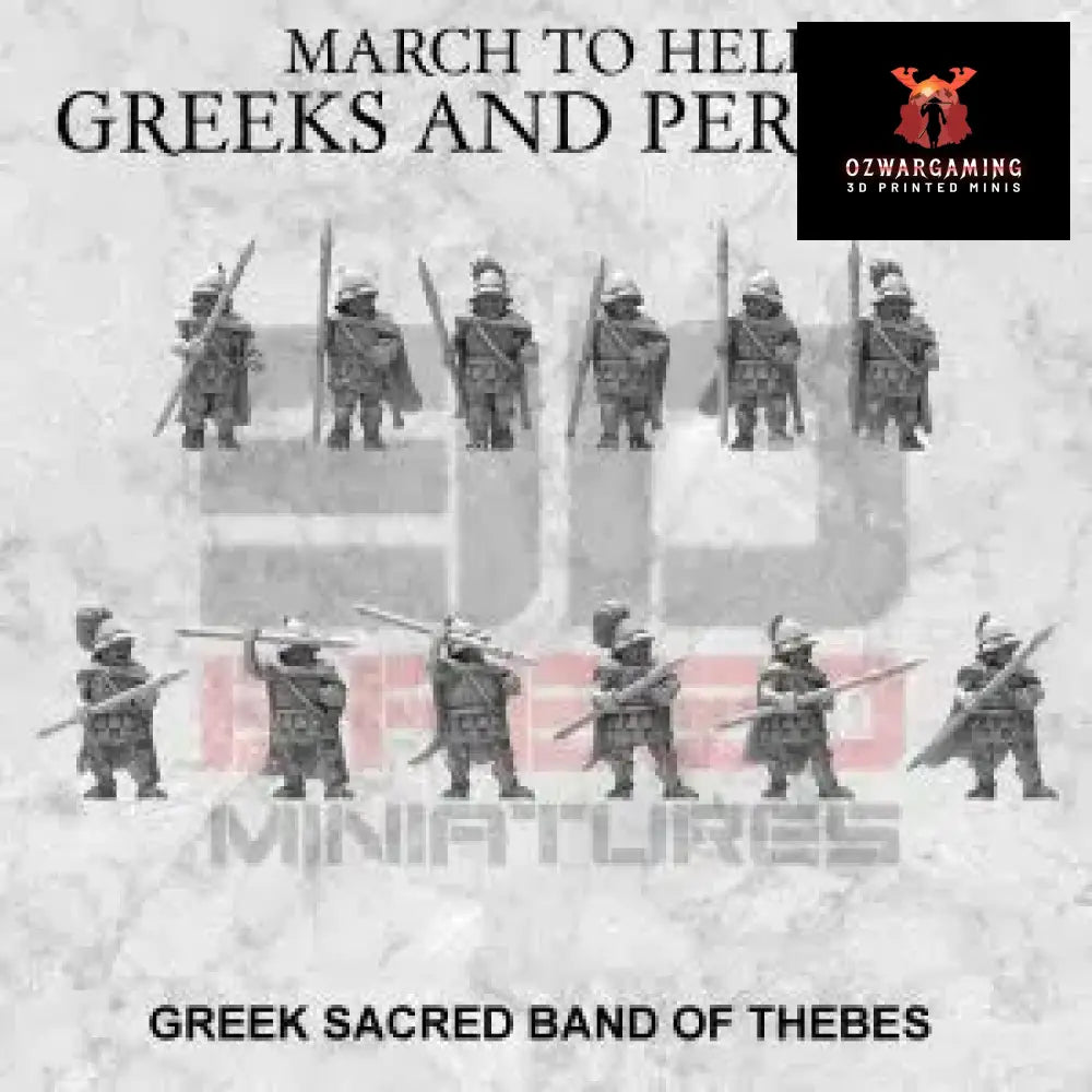 Greek Sacred Band of Thebes | 3DBreed 15mm Wargaming Miniatures Role Playing Miniatures