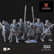 Grey Castle Warriors Spears | Davale Games 25mm Fantasy Wargaming Miniatures Role Playing Miniatures