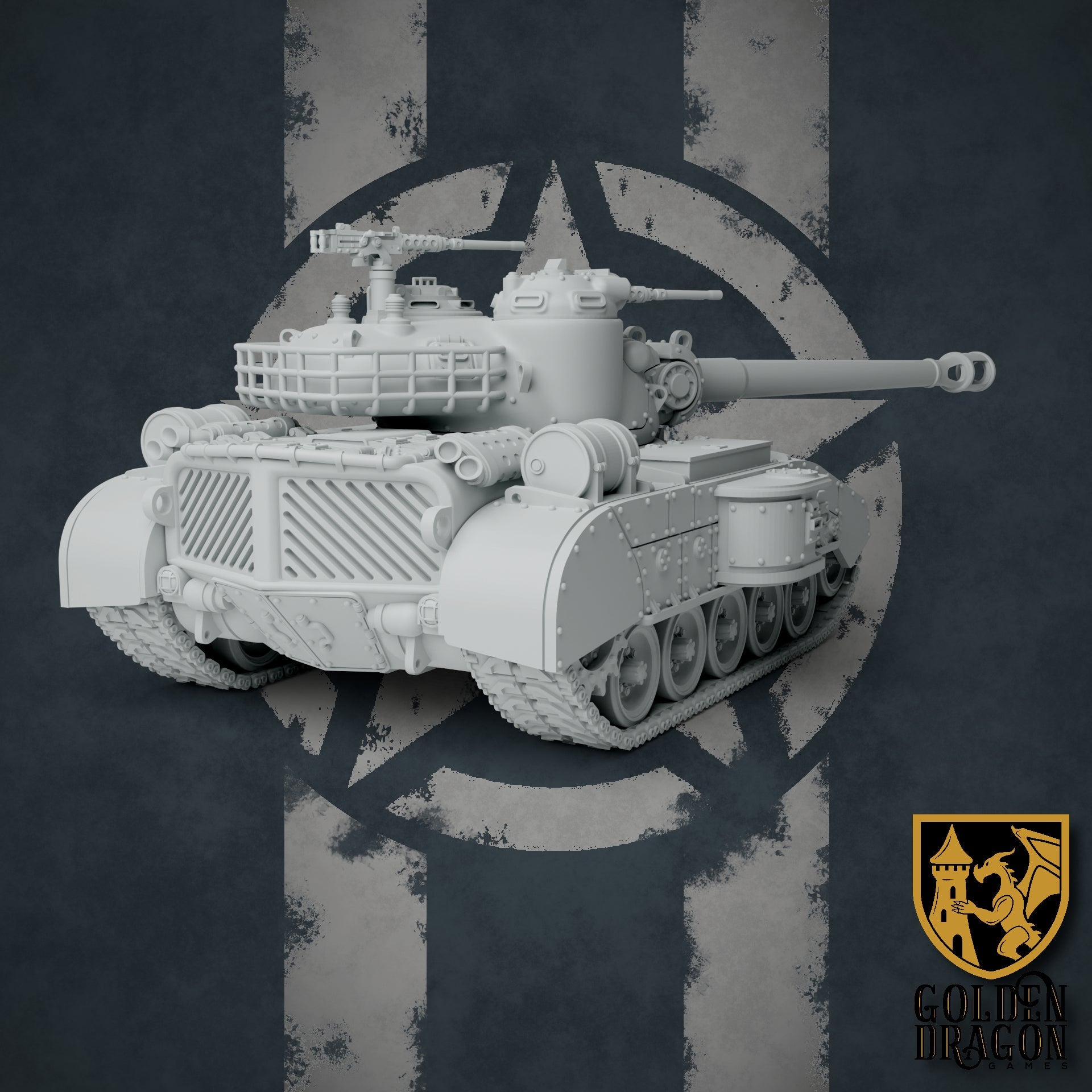 United States of America M46 Grizzly Heavy Tank | Golden Dragon Games Weird WW2 Role Playing Miniatures