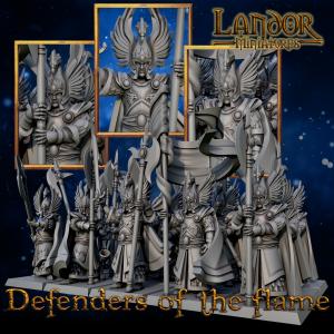 Elven Defenders of the Flame | Landor Miniatures 28/32mm Fantasy Wargaming Miniatures