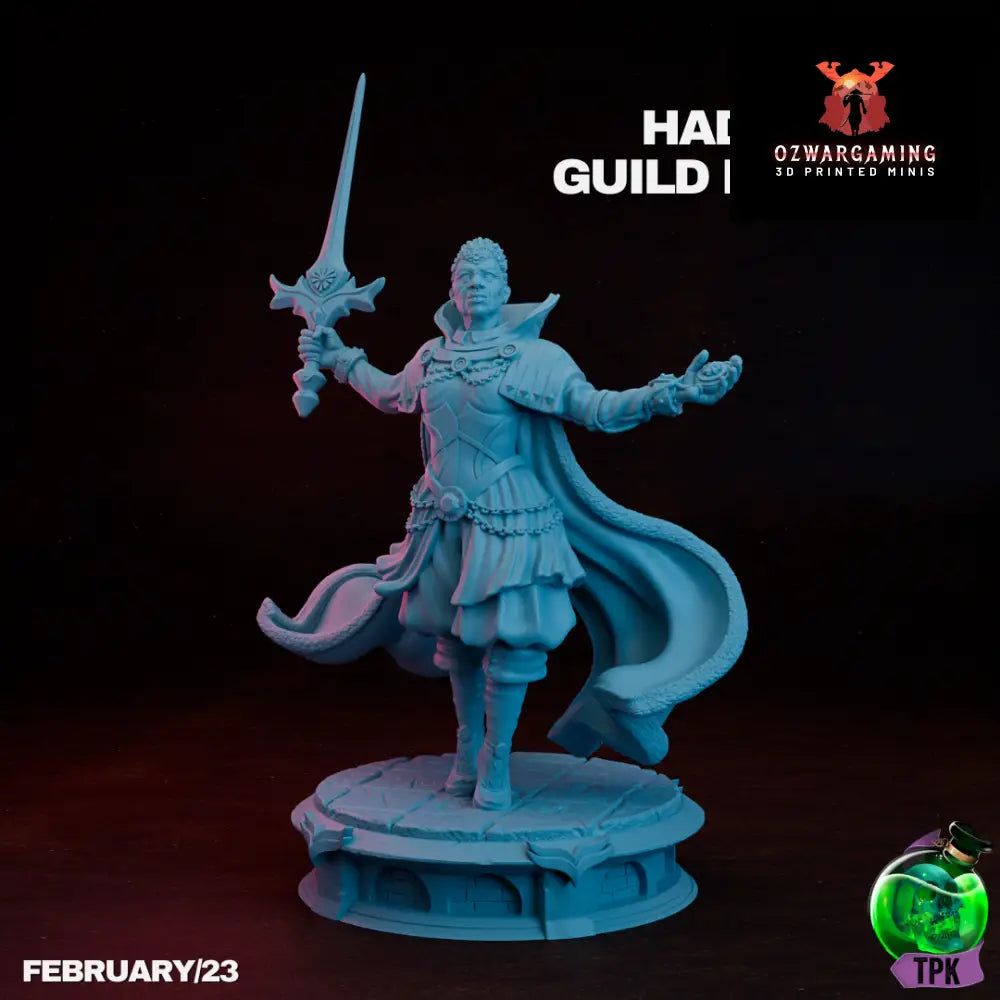 Guild Leader Hadiza | TPK Lab 32mm Fantasy Tabletop RPG Miniatures Role Playing Miniatures