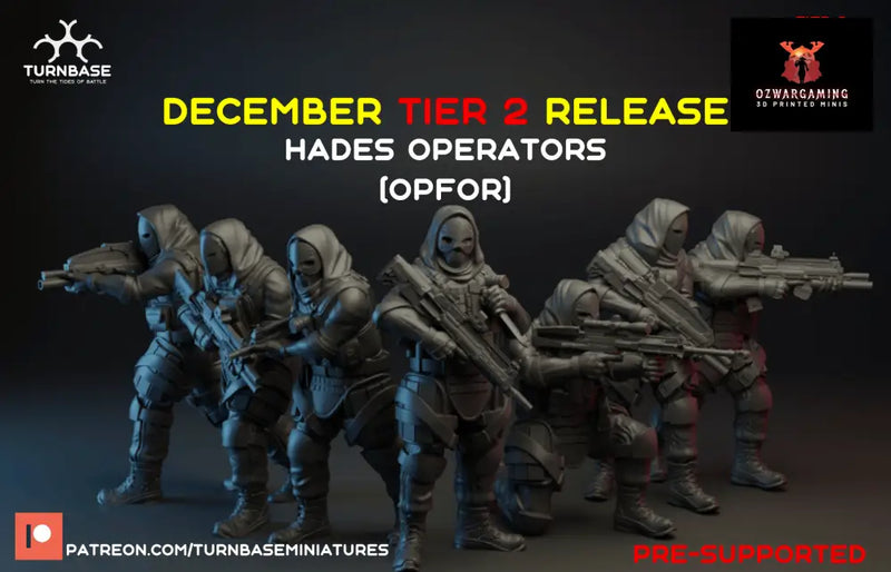 HADES OPFOR Pack | Turnbase Modern Military Wargaming Miniatures Role Playing Miniatures