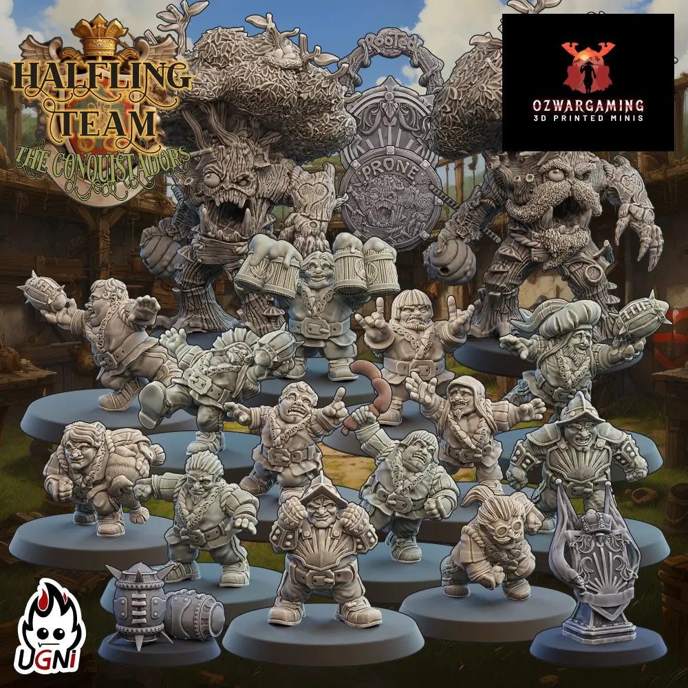 Halfling Fantasy Football Team | Ugni Miniatures Role Playing Miniatures