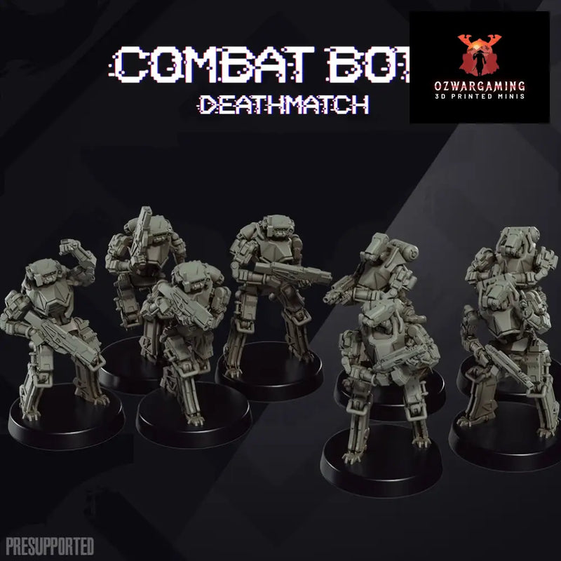 Hard Sci Fi: Combat Botz | Skullforge Studios 32mm Wargaming Miniatures Role Playing Miniatures