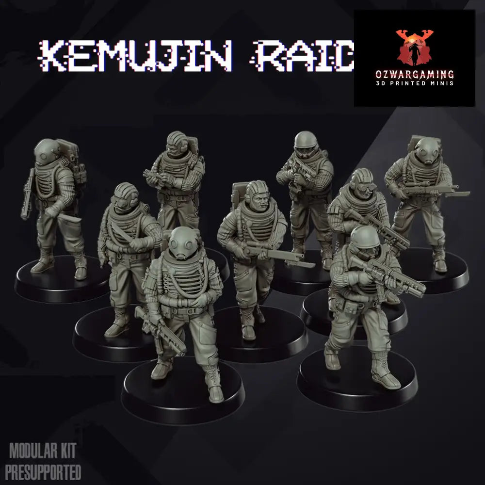 Hard Sci Fi: Kemujin Raiders | Skullforge Studios 32mm Wargaming Miniatures Role Playing Miniatures