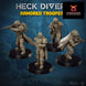 Heckdivers: Heavy Troopers | Skullforge Studios 32mm Wargaming Miniatures Role Playing Miniatures