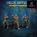 Heckdivers: Patriot Troopers | Skullforge Studios 32mm Wargaming Miniatures Role Playing Miniatures