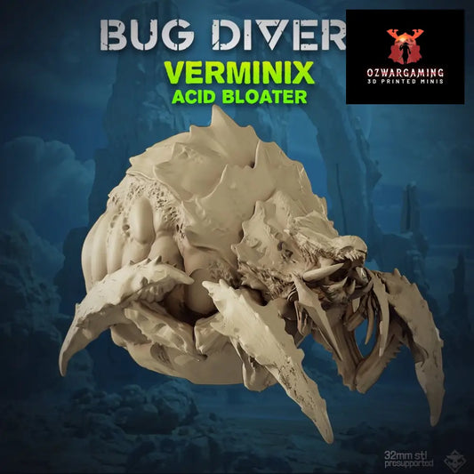 Heckdivers: Verminix Acid Bloater | Skullforge Studios 32mm Wargaming Miniatures Role Playing Miniatures