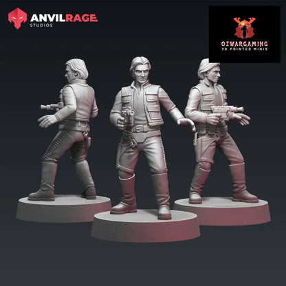 Hero Smuggler | Anvilrage Galactic SciFi Miniatures 32mm 1/47 Legion Scale Role Playing Miniatures