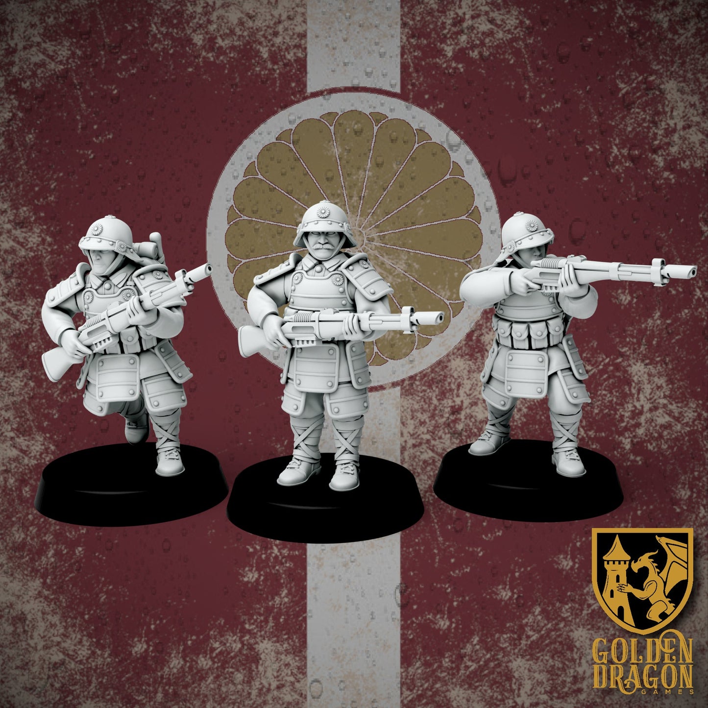 Empire of Japan Heishi Infantry | Golden Dragon Games Weird WW2 Role Playing Miniatures
