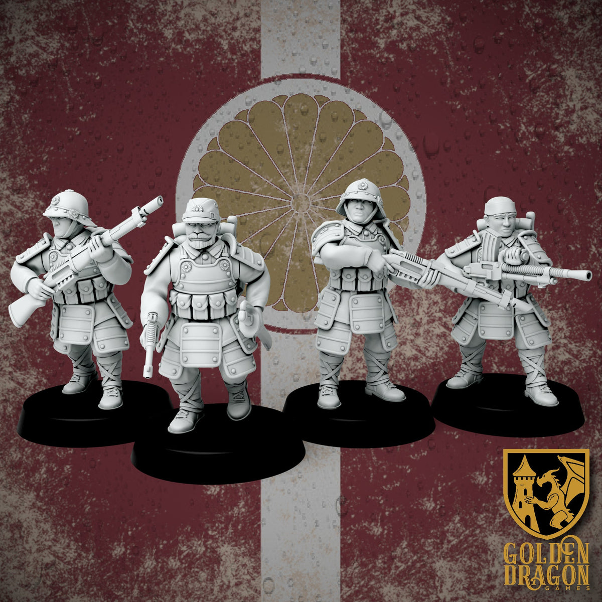 Empire of Japan Heishi Infantry | Golden Dragon Games Weird WW2 Role Playing Miniatures