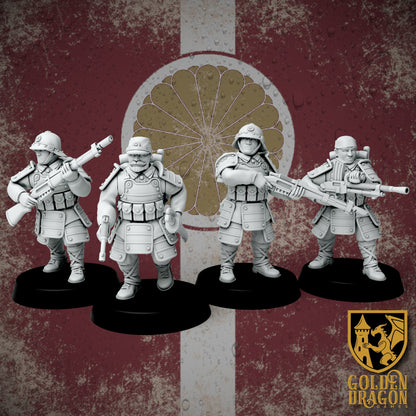 Empire of Japan Heishi Infantry | Golden Dragon Games Weird WW2 Role Playing Miniatures