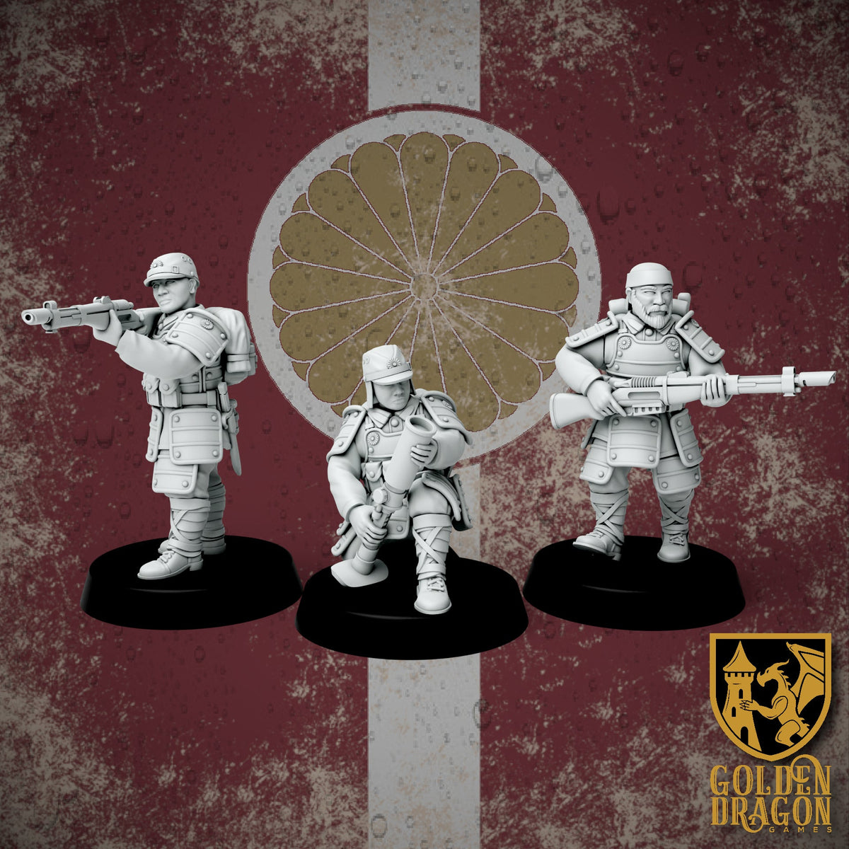 Empire of Japan Heishi Infantry | Golden Dragon Games Weird WW2 Role Playing Miniatures