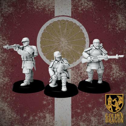 Empire of Japan Heishi Infantry | Golden Dragon Games Weird WW2 Role Playing Miniatures