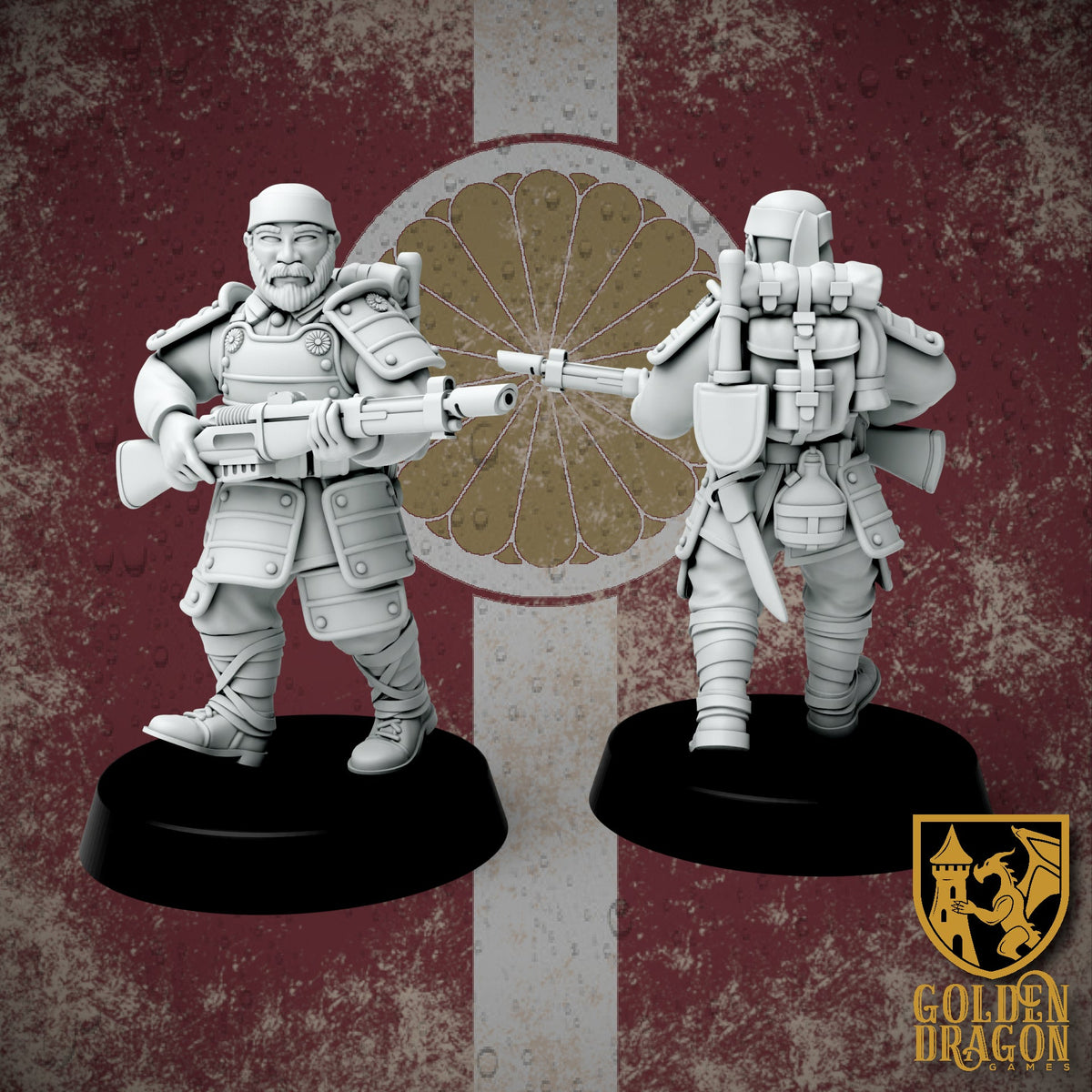 Empire of Japan Heishi Infantry | Golden Dragon Games Weird WW2 Role Playing Miniatures