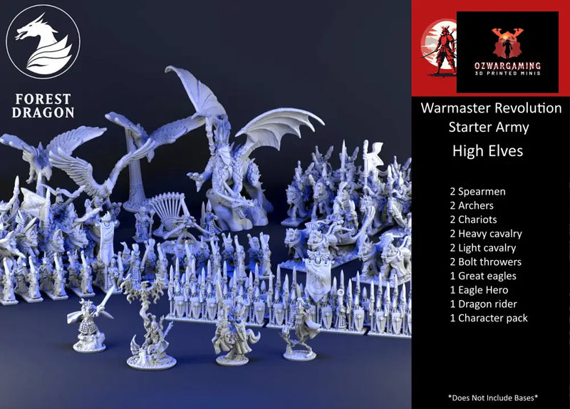 High Elf Army Bundle | Forest Dragon 10mm Fantasy Wargaming Miniatures Role Playing Miniatures